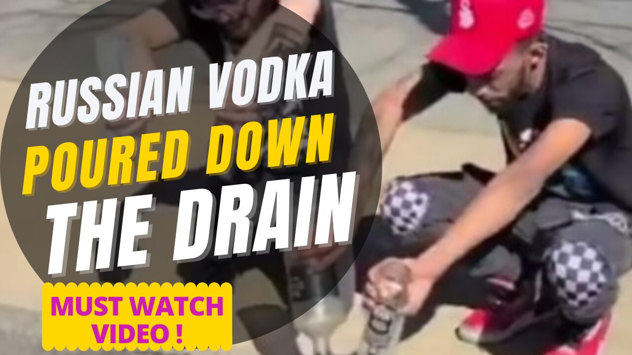 Russia-Ukraine War: Tipplers Pour Russian Vodka Down The Drain - Viral Video